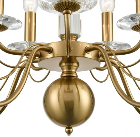 Подвесная люстра Lumion Incanto 8033/10 медь, металл/стекло Е14 10*40W 220V