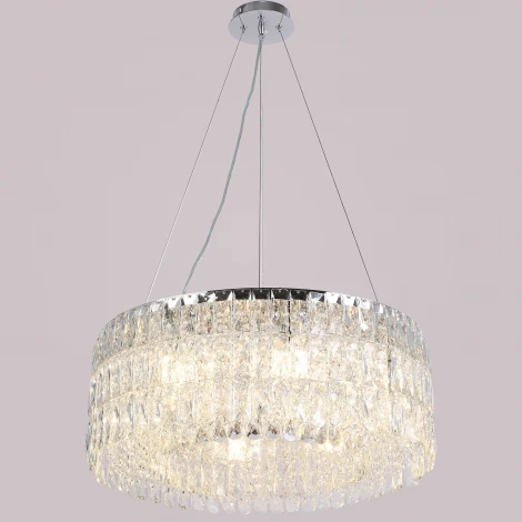 Подвесная люстра хрустальная ILLUMICO IL5063-600PZF-25 CH ELITE