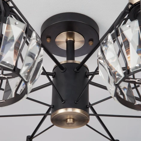 Потолочная люстра Eurosvet Lord 70075/8 черный (220V)