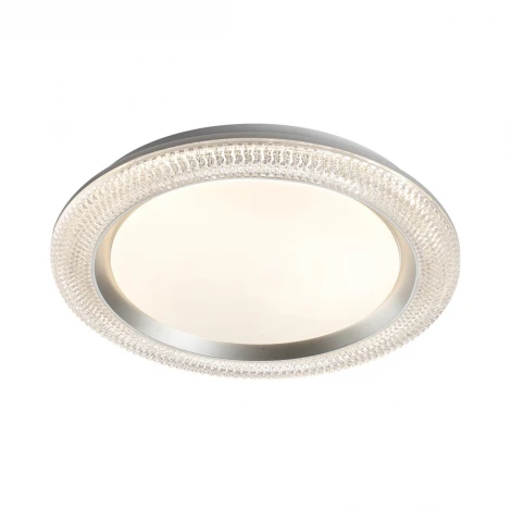 Настенно-потолочный светильник Sonex Vendy 7782/DL пластик/белый/серебро LED 48Вт пульт ДУ (регулировка яркости, 220V, круглые, IP43)