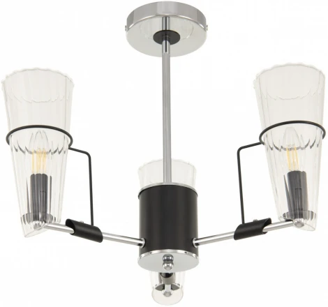 Потолочная люстра на штанге Arte Milano Napoli-328107 328107/3 CR.BK (220V)