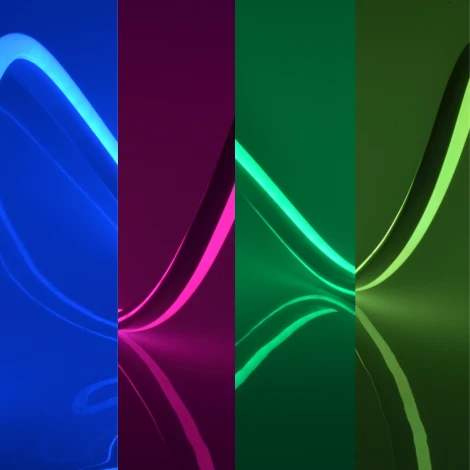 Светодиодная гибкая герметичная лента Neon 5 м. Neon ULS-N02-5050-60LED/m-13mm-IP67-DC12V-14W/m-5M-RGB блистер