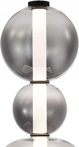 Настольная лампа ST Luce Perlina SL6119.404.18 Черный/Дымчато-Серый LED 1*18W 3000K (220V, бусы)