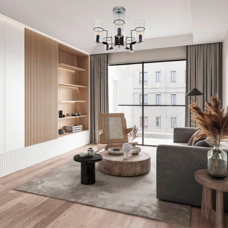 Потолочная люстра на штанге Arte Milano Napoli-328107 328107/5 CR.BK (220V)