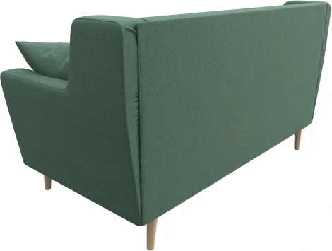 Диван кухонный прямой Брайтон 2 (Зеленый/Рогожка) Лига Диванов арт.123711