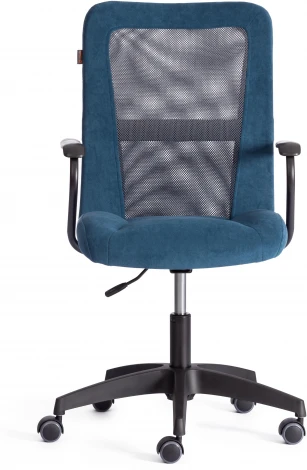 Кресло STAFF (Флок,Ткань/Синий,Серый) Tetchair арт.21452