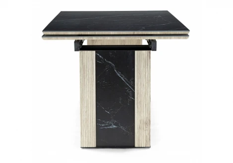Кухонный стол Woodville Бернардо 180x90 черный мрамор / дуб монтана