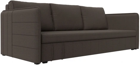 Диван прямой Слим (Коричневый/Рогожка) Лига Диванов арт.121143