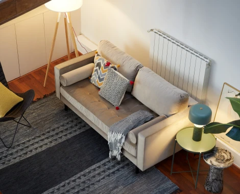 Журнальный стол La Forma (ex Julia Grup) Kesbury (Серый/ Металл,Железо)