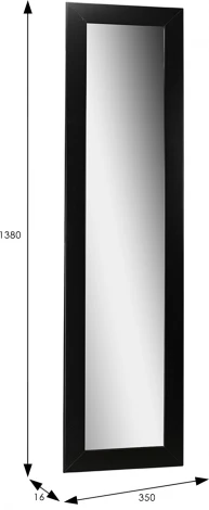 Зеркало настенное BeautyStyle 9 черный 138 см х 35 см Mebelik арт.007369
