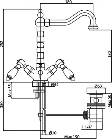 Смеситель Cezares First FIRST-LS2-02-Bi для раковины