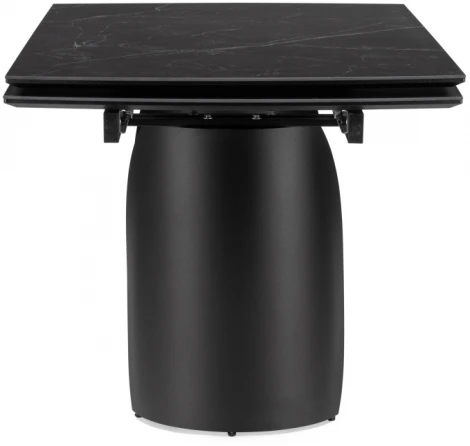 Керамический стол Woodville Готланд 180(240)х90х79 черный мрамор / черный 553535