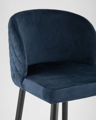 Стул барный Stool Group Оскар велюр сине-зеленый УТ000001369