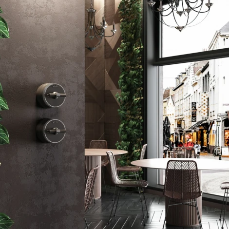 Переключатель / выключатель одноклавишный Vintage (мокко матовый/хром) Werkel W5812052 (a055915)