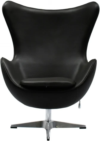 Кресло Bradex Home EGG STYLE черный, натуральная кожа (RF 0539)