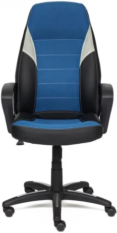 Кресло INTER кож/зам/ткань, черный/синий/серый, 36-6/С24/14 Tetchair 12018
