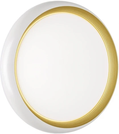 Настенно-потолочный светильник Sonex Tofiq White 7650/EL PALE SN пластик/белый/золотой LED 70Вт 3000-6000К D480 IP43 пульт ДУ (220V, круглые)