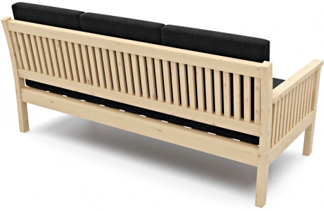 Диван Arsko Норман Б сосна графитовая рогожка