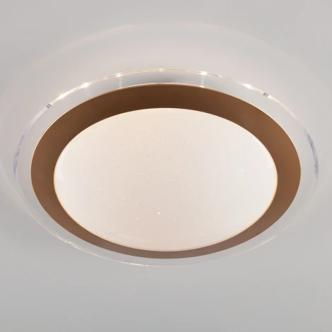 Потолочный светильник Eurosvet Fusion 40002/1 LED матовое золото 28W