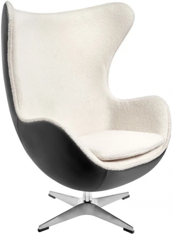 Кресло Bradex Home EGG STYLE CHAIR черный, экокожа (RF 0696)
