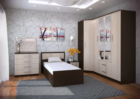 Зеркало БТС Фиеста, венге/лоредо