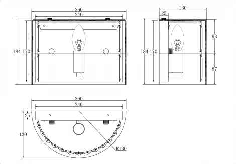 Бра Maytoni Wonderland MOD313WL-01CH