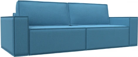 Диван прямой Куба (Голубой/Рогожка) Лига Диванов арт.124515