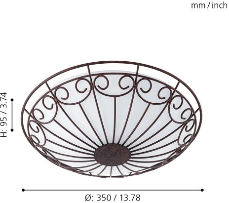 Настенно-потолочный светильник Eglo Colti 92143