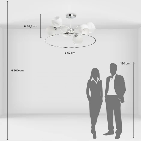 Потолочная люстра на штанге De City Вита 220013406 (шарики)