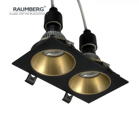 Встраиваемый светильник Raumberg DIP M2 Black/Gold