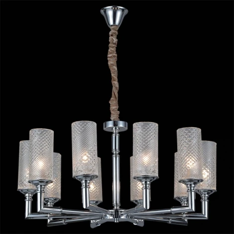 Подвесная люстра ILLUMICO IL8683-10P-10 CR (220V, на цепи)