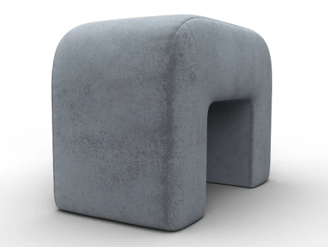 Пуф 008 (ДСП,Брус,Фанера,Велюр/Серый) Лига Диванов 132385