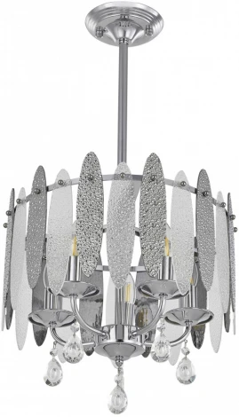 Подвесная люстра хрустальная на штанге Arte Milano Sorrento-4309 374309/5/350/380 CR (220V)