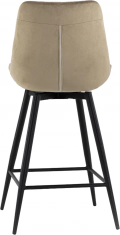 Стул полубарный Флекс с поворотным механизмом велюр капучино Stool Group арт.УТ000040028