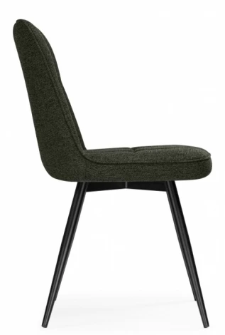 Обеденный стул Woodville Texas (Металл, Рогожка/Черный) арт.15893