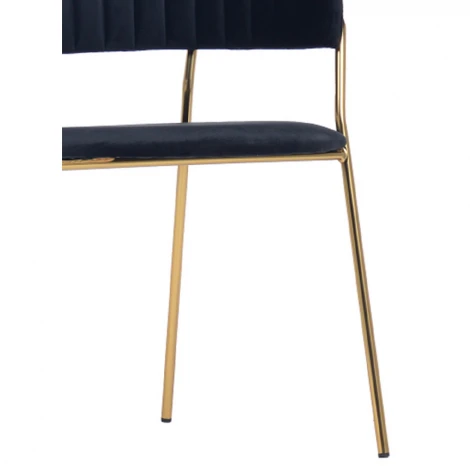 Стул Turin бирюзовый с золотыми ножками