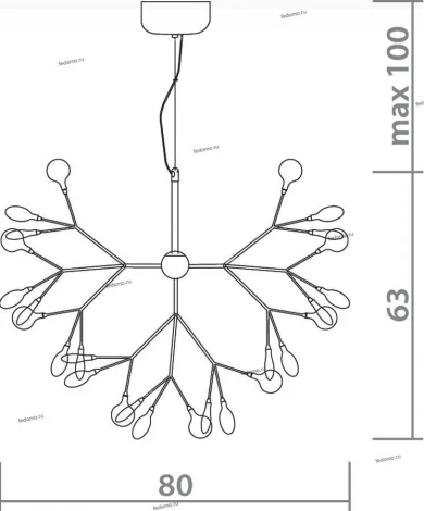 Подвесной светильник Divinare Mimi 1290/03 SP-45 (220V, на тросе)
