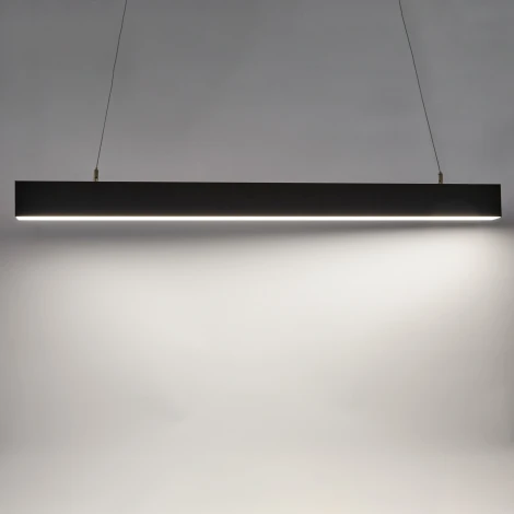 Подвесной светодиодный светильник линейный 4000K алюминий/черный Uniel ULO-K10D 25W/4000K/L100 IP40 BLACK