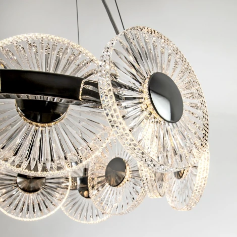 Подвесная люстра светодиодная с пультом с регулировкой цветовой температуры Modelux MODESTYLE MS.1831.12 CR