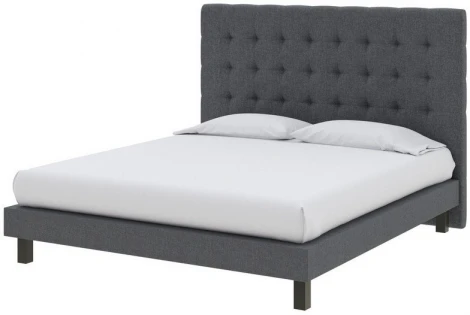 PROxSON Кровать Madrid Boxspring Lift (Ткань: Рогожка Savana Grey (серый)) 180x200
