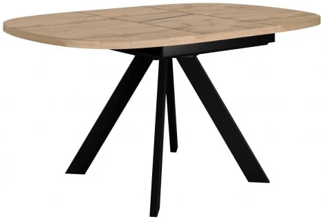 Стол DikLine B110 Дуб галифакс,опоры черные
