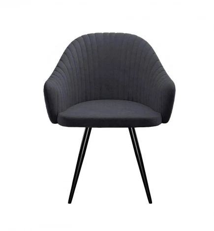 Стул DikLine 439 поворотный, TW11 серый, ножки черные арт.00-00079923