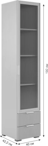 Комплект детской мебели "Зефир К2" (3500х580х2300) Mebelson (ЛДСП,ПВХ,МДФ,Металл/Светлое дерево,Белый муар,Розовый) арт.ДК02Зефир.3102