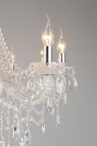 Подвесная люстра Aployt Koletta APL.755.03.10 (220V, хрусталь, на цепи, свеча)