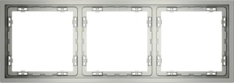 Рамка на 3 поста (сталь) Voltum S70 VLS100305