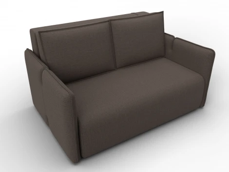 Диван прямой Лига-117 (ЛДСП,Брус,Фанера,Рогожка/Коричневый) Лига Диванов 137005