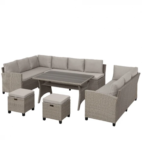 Комплект плетеной мебели Afina AFM-370B Beige