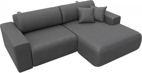 Диван угловой Лига-036 НПБ Классик правый угол Лига Диванов (Замша) арт.127741