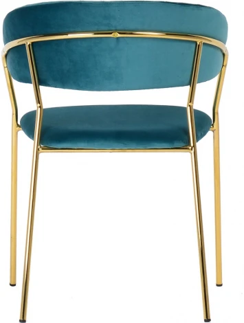 Комплект из 4-х стульев Turin бирюзовый с золотыми ножками Bradexhome арт.FR 0160K
