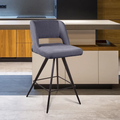 Стул полубарный Top Concept Molly, ткань серый